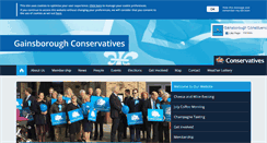 Desktop Screenshot of gainsboroughconservatives.org.uk