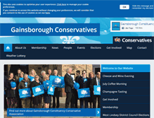 Tablet Screenshot of gainsboroughconservatives.org.uk